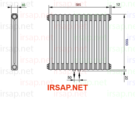 Радиатор IRSAP Tesi 21000/13 T50 CL 01